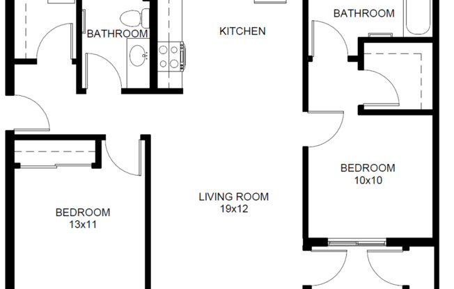 2 beds, 2 baths, 1,014 sqft, $1,770, Unit K307