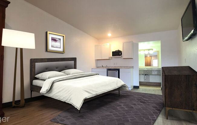 Studio, 1 bath, $895, Unit 124