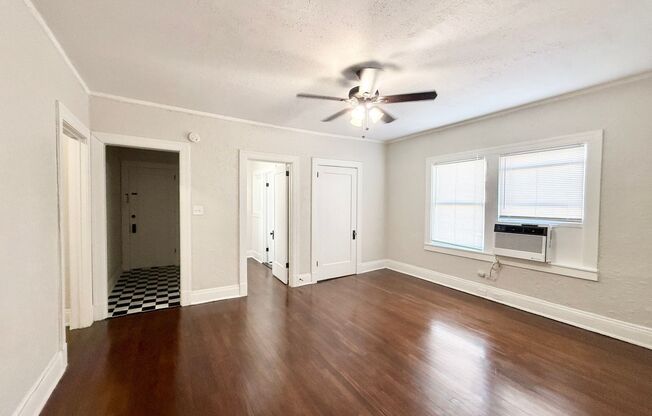 Unique Downstairs 1/1 w/ Hardwoods in Small 1920's Complex