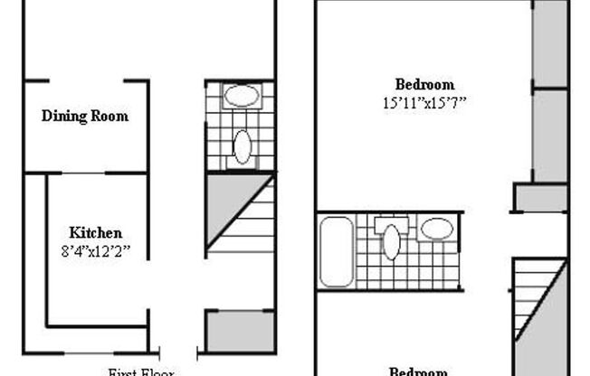 2 beds, 1.5 baths, 1,140 sqft, $1,642, Unit 00 - 2061WL