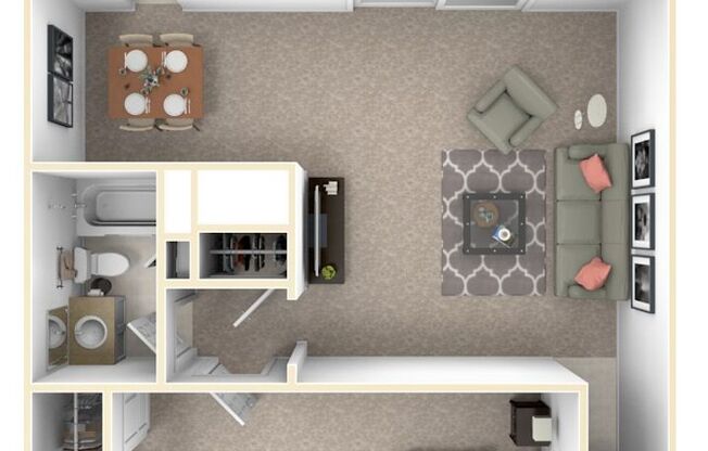 1 bed, 1 bath, 784 sqft, $790, Unit 43-B