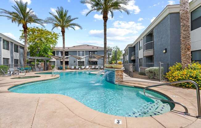 Pool and Water Feature at Element Deer Valley in Phoenix, AZ