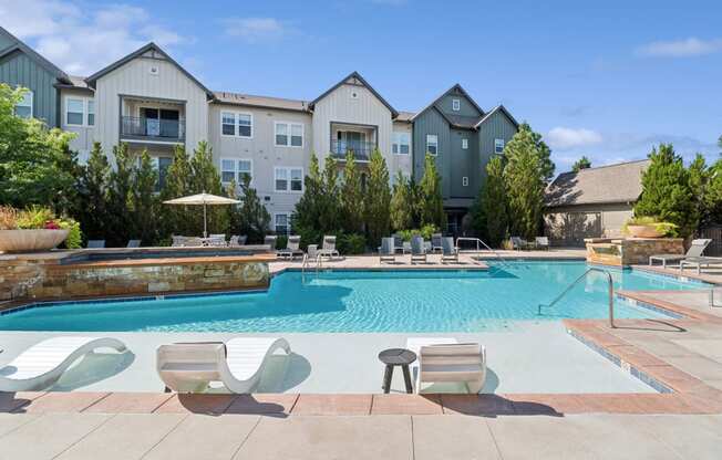 swimming pool at Berkshire Aspen Grove apartments