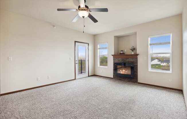 Living Room with Fireplace