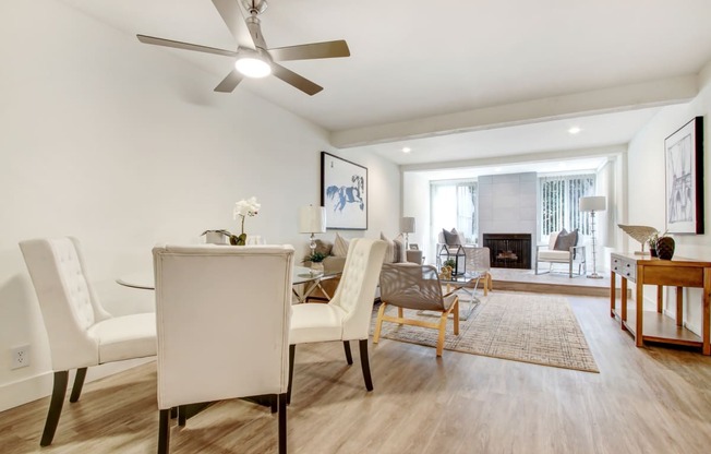 Living Room at Woodcliff Apartments