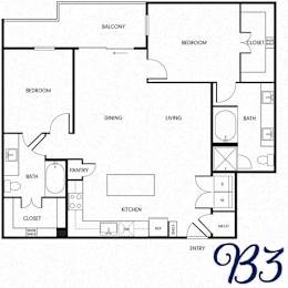 2 beds, 2 baths, 1,205 sqft, $1,770