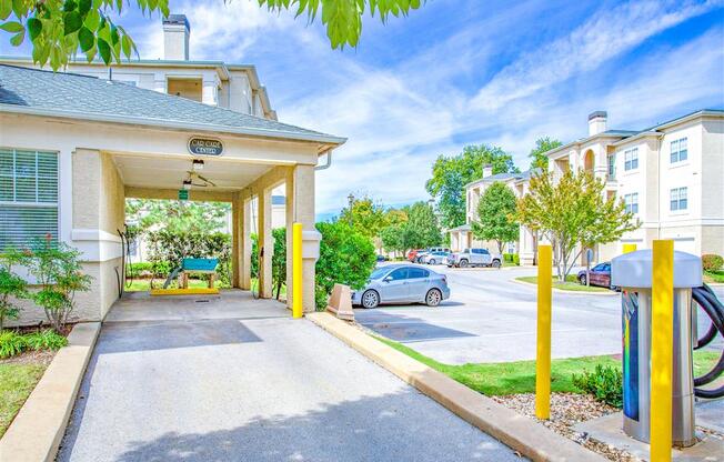 Car wash station at Estancia Apartments in South Tulsa, OK, For Rent. Now leasing 1, 2 and 3 bedroom apartments.