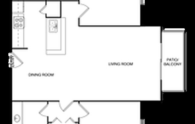 2 beds, 2 baths, 968 sqft, $1,090, Unit 2714