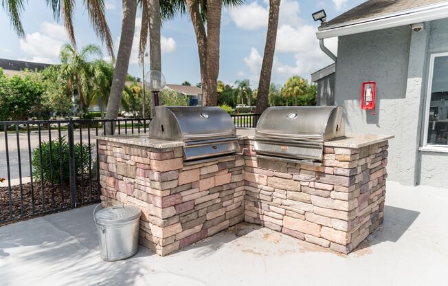 Poolside Grilling Station