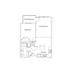 1 bed, 1 bath, 721 sqft, $1,238