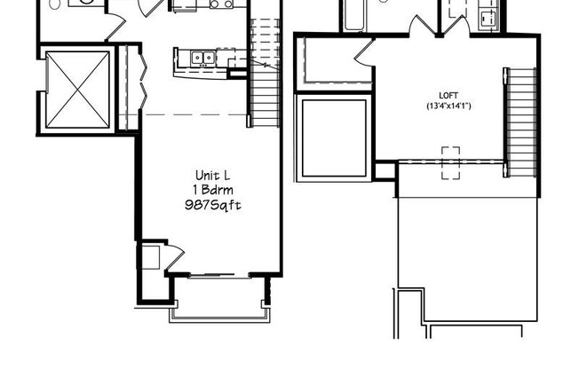 1 bed, 1.5 baths, 987 sqft, $1,750, Unit 1270 - 304