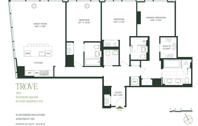 3 beds, 3.5 baths, 1,823 sqft, $26,000, Unit 29B