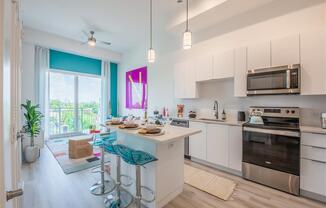 Gourmet Kitchen With Island at Altis Little Havana, Miami, FL, 33135