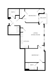 2 beds, 2 baths, 1,255 sqft, $2,251