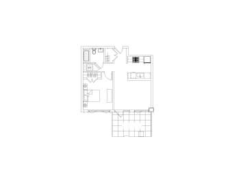 1 bed, 1.5 baths, 851 sqft, $2,320