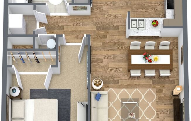 1 bed, 1 bath, $2,850