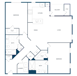 2 beds, 2 baths, 1,186 sqft, $3,284