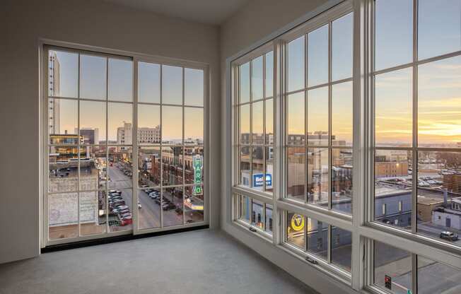 Large Windows at Mercantile on Broadway, Fargo, North Dakota 58102