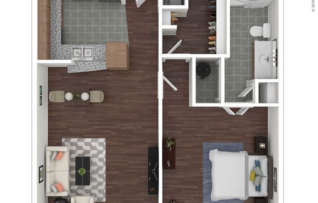 1 bed, 1 bath, 738 sqft, $2,235