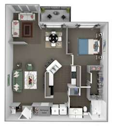 1 bed, 1 bath, 979 sqft, $1,770