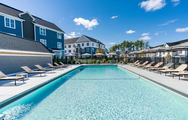 This refreshing pool is the centerpiece of our outdoor amenities—perfect for swimming laps or relaxing in the sun-drenched lounge area.