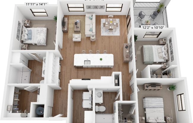 3 beds, 2 baths, 1,442 sqft, $3,348