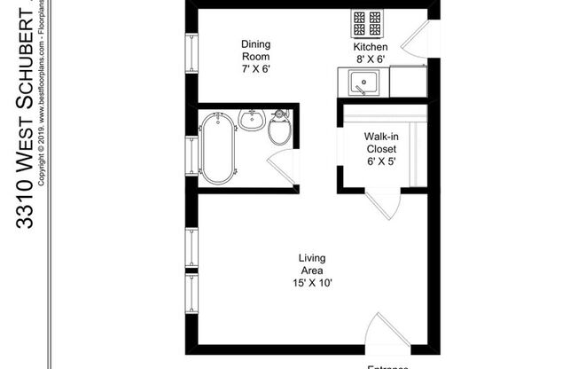 Studio, 1 bath, 372 sqft, $1,495, Unit 3310-3Z