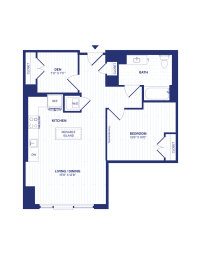 1 bed, 1 bath, 803 sqft, $2,502