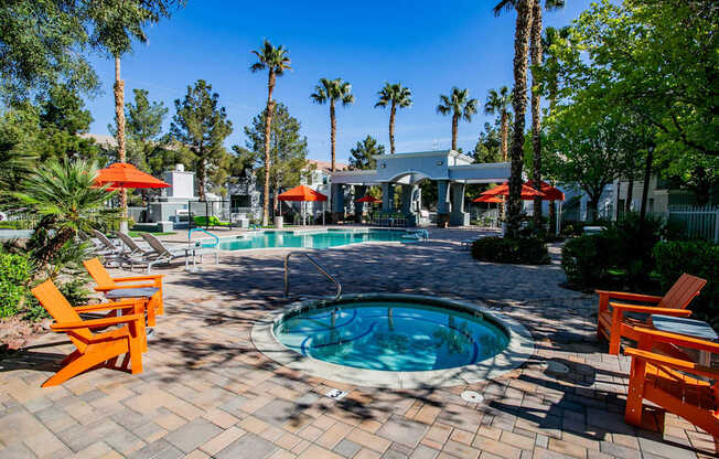 Hot Tub And Pool at Octave Apartments, Nevada