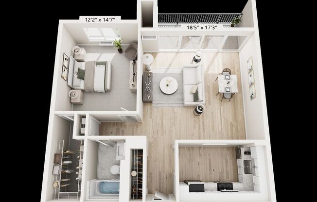 1 bed, 1 bath, 986 sqft, $2,550, Unit Building 3 5F