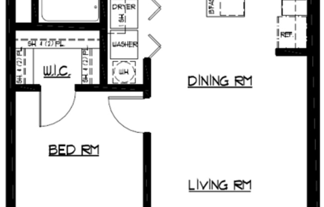 1 bed, 1 bath, 675 sqft, $1,495, Unit 1441-114