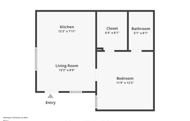 1 bed, 1 bath, 515 sqft, $2,311, Unit 363_F