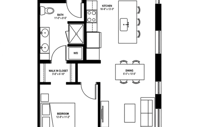 2 beds, 1 bath, 983 sqft, $2,725, Unit 112