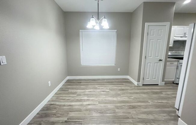 Inside the gated community townhouse