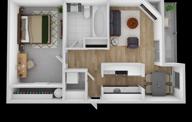1 bed, 1 bath, 730 sqft, $1,275, Unit 18-15