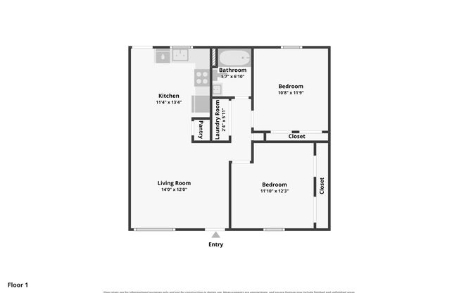 2 beds, 1 bath, 725 sqft, $1,250, Unit 90-3