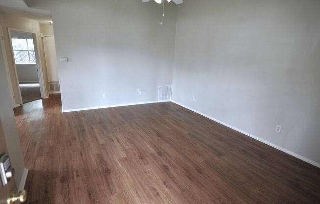 Cute corner lot duplex.