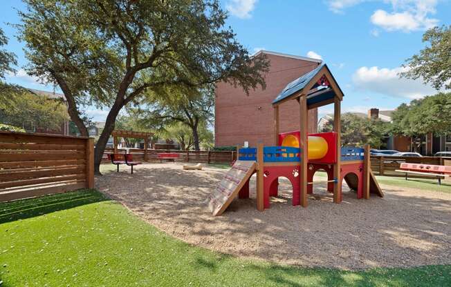 Playground and Seating Area