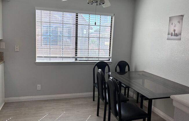 Partially furnished Cozy second-floor condo in a gated Southwest community 2 bedrms+2baths