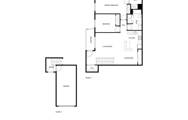 2 beds, 2 baths, 975 sqft, $1,499, Unit T203