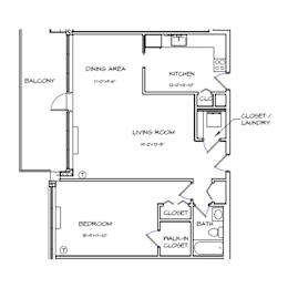 1 bed, 1 bath, 881 sqft, $2,019