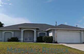 Pool Home 3 Bedroom,with a Den 2 Bath in desirable SW Cape Coral