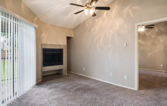 Vacant Living Area at Laurels of Sendera Apartment Homes in Arlington, Texas, TX