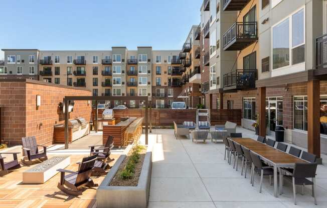 Outdoor Community Space at The McMillan Apartments in Shoreview, MN 55126