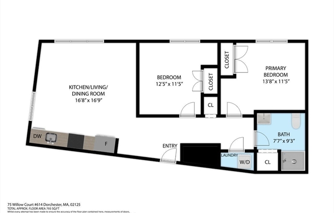 2 beds, 1 bath, 780 sqft, $3,165, Unit 214
