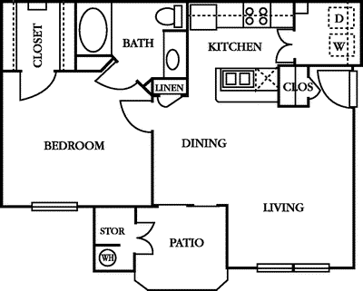 1 bed, 1 bath, 705 sqft, $2,457, Unit 1225
