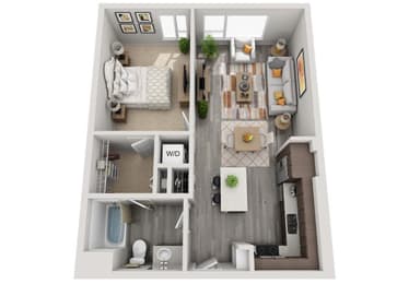 1 bed, 1 bath, 712 sqft, $1,918