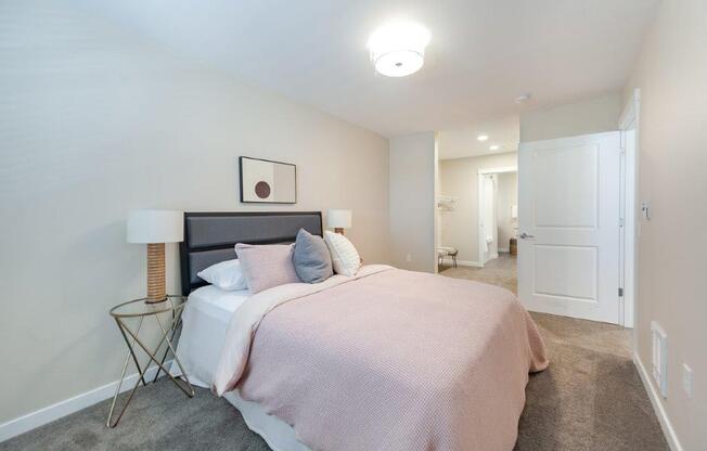 192nd West Lofts Bedroom with Attached Walk-In Closet