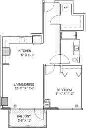 1 bed, 1 bath, 751 sqft, $2,390
