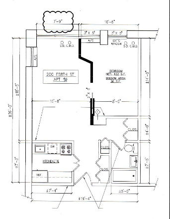 1 bed, 1 bath, $4,200, Unit 9G